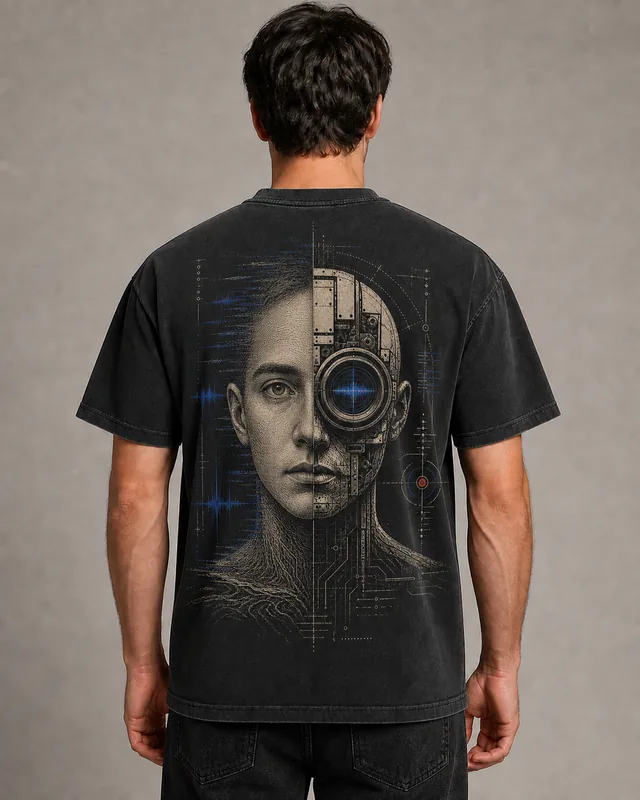 Digital concept mockup for The Verification Engine shirt, shown for design review only